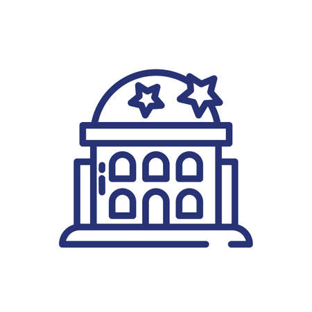 Building and stars design, City architecture urban modern downtown contemporary metropolis exterior and construction theme illustrationのイラスト素材