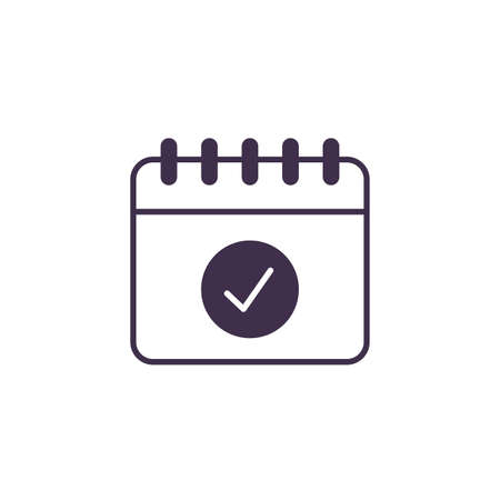 Calendar design, Planner time event moth date day page plan and reminder theme Vector illustrationのイラスト素材