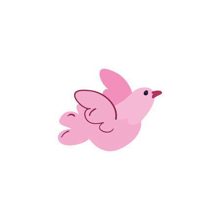 Cute bird cartoon design, Animal zoo life nature character childhood and adorable theme Vector illustrationのイラスト素材