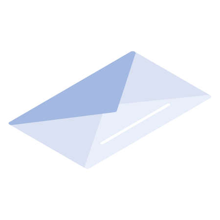 envelope closed in white background vector illustration designのイラスト素材