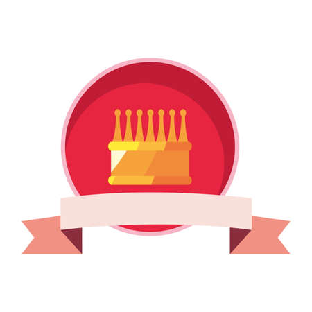 crown luxury ribbon banner vector illustration designのイラスト素材