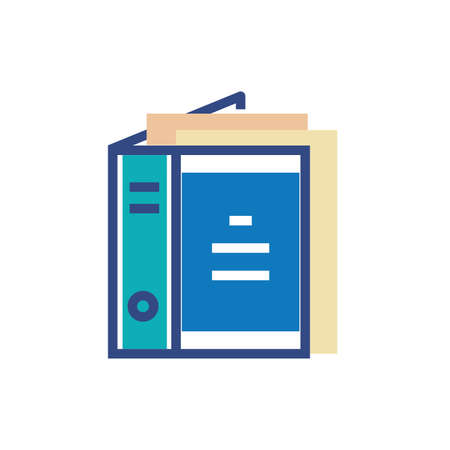 File icon design, Document data archive storage organize business office and information theme Vector illustrationのイラスト素材