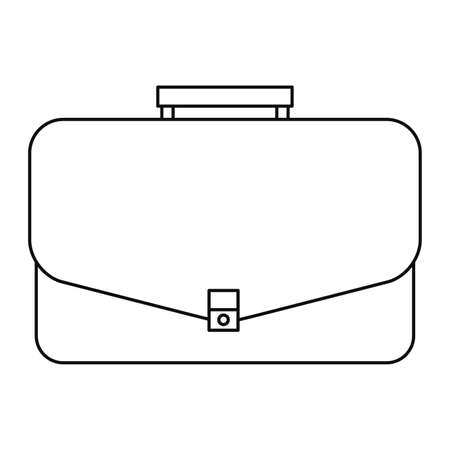 business suitcase icon on white background vector illustrationのイラスト素材