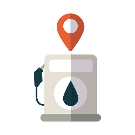 petrol dispenser on white background vector illustration designのイラスト素材