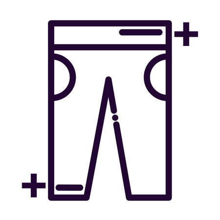 nice jeans line style icon vector illustration designのイラスト素材