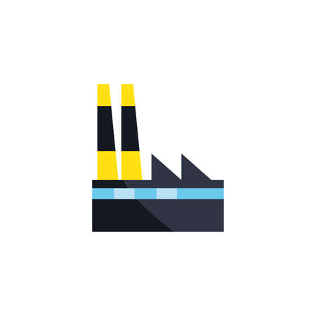 factory icon design, Industry plant building industrial construction job work technology and manufacturing theme Vector illustrationのイラスト素材