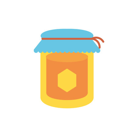 honey jar design, Eat food restaurant menu dinner lunch cooking and meal theme Vector illustrationのイラスト素材