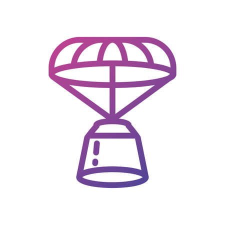 Rocket with hot air balloon icon of Space futuristic cosmos outside universe galaxy astronomy adventure and exploration theme Vector illustrationの写真素材