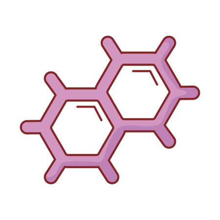 Atom flat style icon design, science chemistry and molecular theme Vector illustrationの写真素材