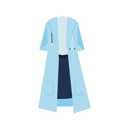 medical uniform on white background vector illustration designの写真素材