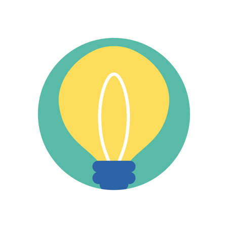 Light bulb design, Energy power technology electricity illumination and innovation theme Vector illustrationのイラスト素材