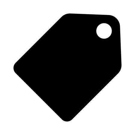 Label silhouette style icon design, Tag banner product decoration sale card emblem invitation and premium theme Vector illustrationのイラスト素材