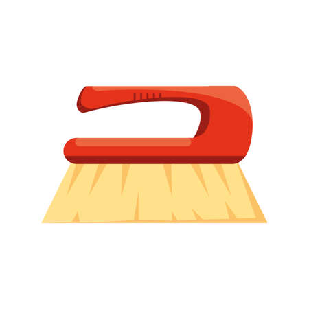 floor brush on white background vector illustration designのイラスト素材