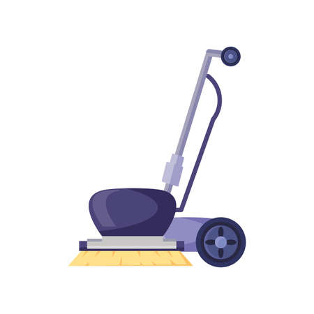 industrial floor cleaner on white background vector illustration designのイラスト素材