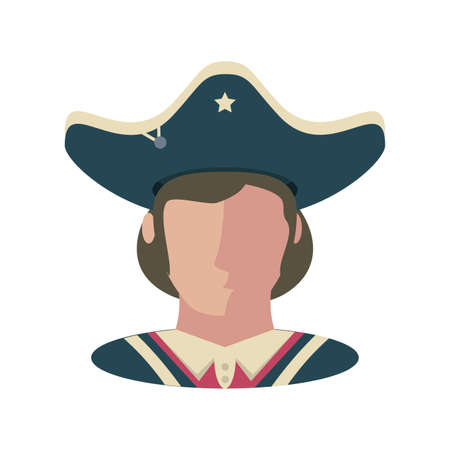 president of the united states of America on white background vector illustration designのイラスト素材