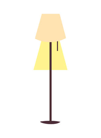 decorative floor lamp on white background vector illustration designのイラスト素材