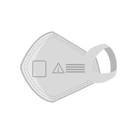 industrial face mask on white background vector illustration designのイラスト素材