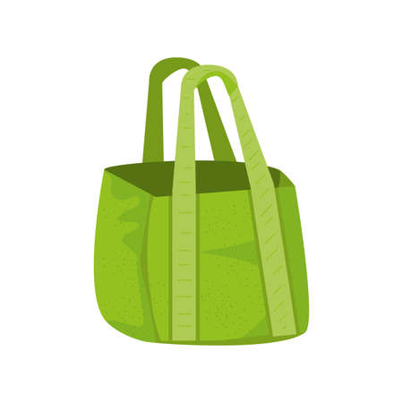 fabric shopping bag on white background vector illustration designのイラスト素材