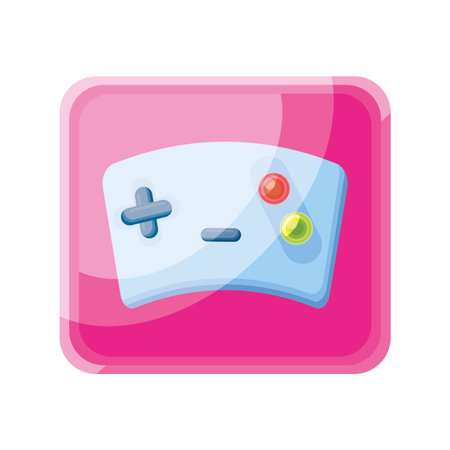 gamepad app icon on white background vector illustration design