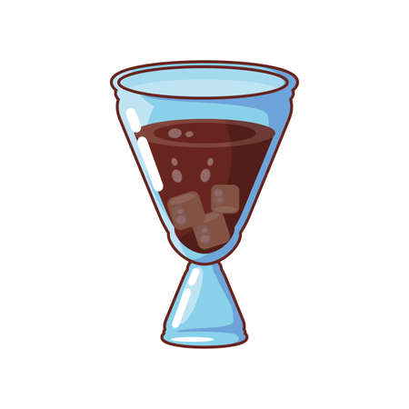 delicious cocktail on white background vector illustration designのイラスト素材