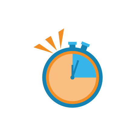 Chronometer instrument design, Time tool second sport stopwatch deadline measure and countdown theme...