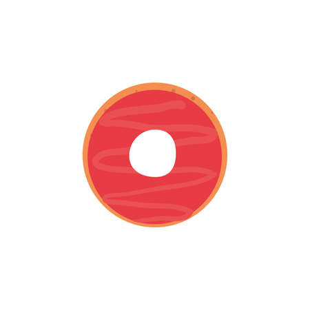 Sweet donut icon design, dessert food delicious sugar snack and tasty theme Vector illustrationのイラスト素材