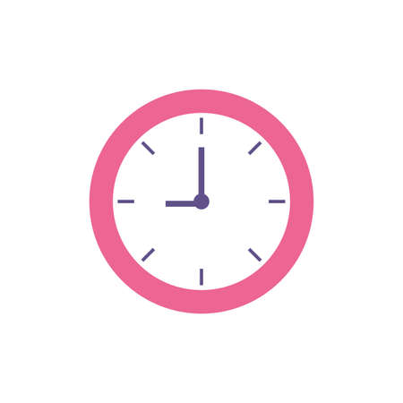 Clock instrument design, Time tool watch second deadline measure countdown and object theme Vector illustrationのイラスト素材