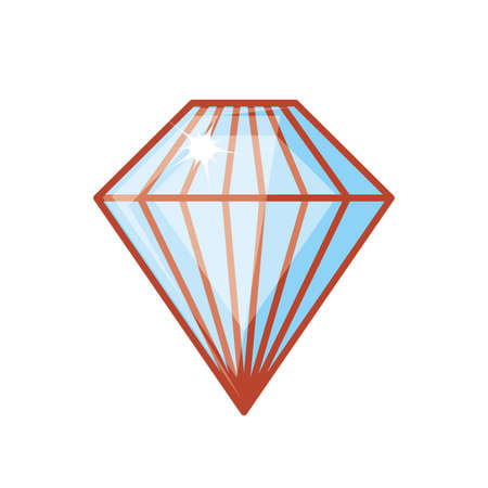 cute diamond isolated icon vector illustration designのイラスト素材
