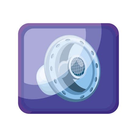 music app icon on white background vector illustration designのイラスト素材