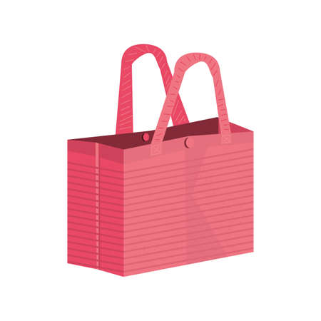 fabric shopping bag on white background vector illustration designのイラスト素材