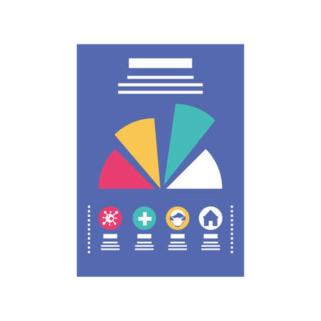 coronavirus infographic template, information and medical data vector illustration designのイラスト素材