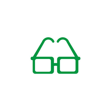 cute glasses, flat style icon vector illustration designのイラスト素材
