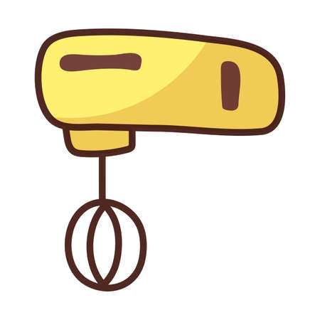 mixer cooking on white background vector illustration designのイラスト素材