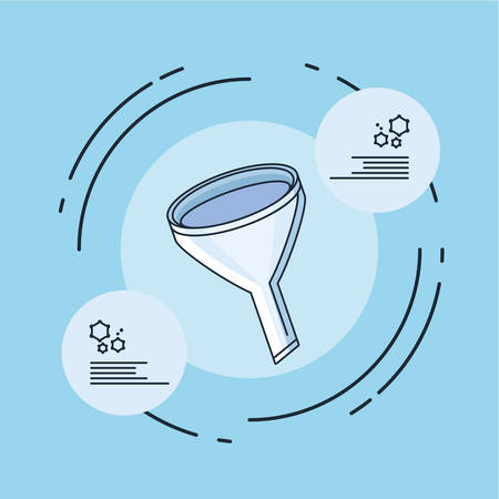 infographic with icons laboratory research, coronavirus vector illustration designのイラスト素材