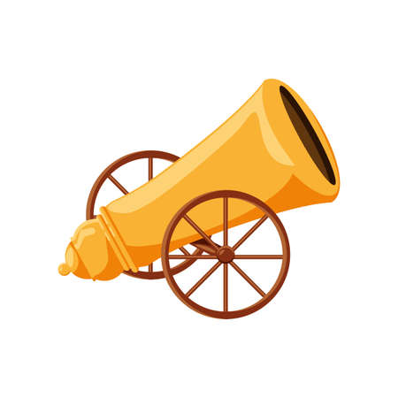 ramadan cannon on white background vector illustration designのイラスト素材