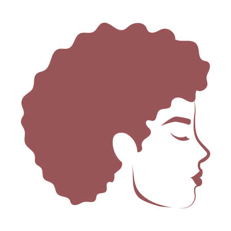 beautiful portrait of woman, attractive female vector illustration designのイラスト素材