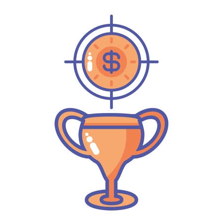 cup with digital icons on white background vector illustration designのイラスト素材