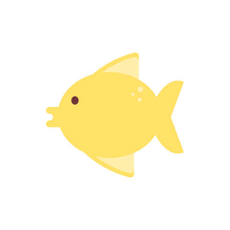 Fish animal design Sea life ecosystem fauna ocean underwater water nature marine tropical theme Vector illustrationのイラスト素材