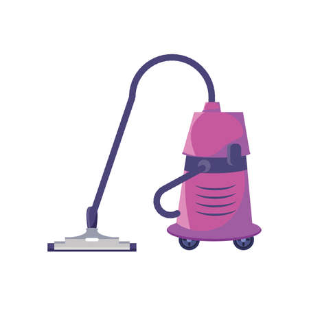 heavy duty vacuum cleaner on white background vector illustration designのイラスト素材