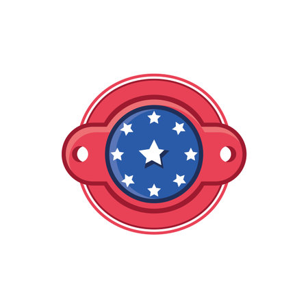 Usa seal stamp design, United states america independence nation us country and national theme Vector illustrationのイラスト素材