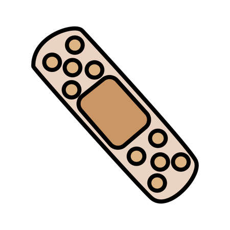 cure bandage medical on white background vector illustration designのイラスト素材