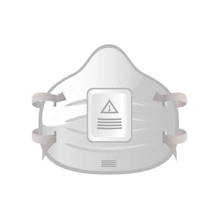 industrial face mask n95 on white background vector illustration designのイラスト素材