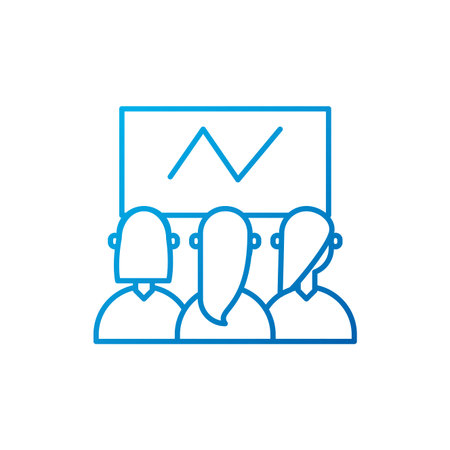 Women meeting and infographic design of Entrepreneur businesspeople startup team success teamwork plan idea and person theme Vector illustrationのイラスト素材