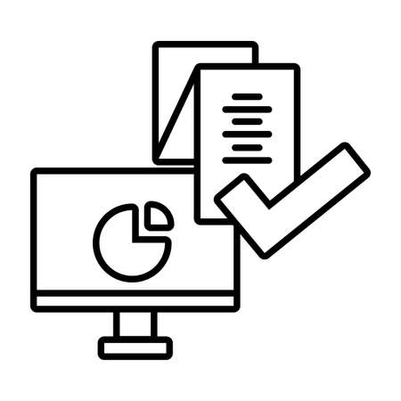 computer screen with digital technology in white background vector illustration designのイラスト素材