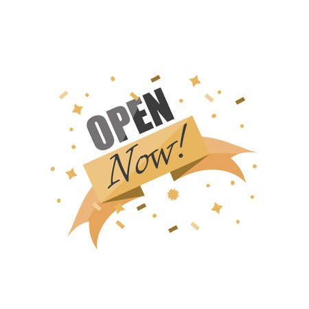 open now detailed style icon design of Store shop supermarket and market theme Vector illustrationのイラスト素材