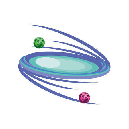 space galaxy constellation on white background vector illustration designのイラスト素材