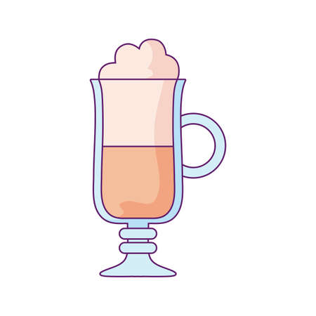 cup of beverage coffee isolated icon vector illustration designのイラスト素材