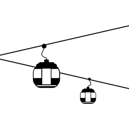 mountaineering transporter cabin icon vector illustration designのイラスト素材