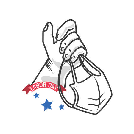 labor day, thank you all healtcare workers of the world vector illustration designのイラスト素材