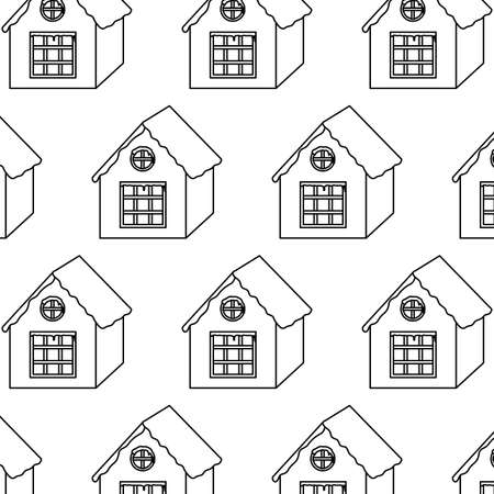 pattern family house on white background vector illustration designのイラスト素材